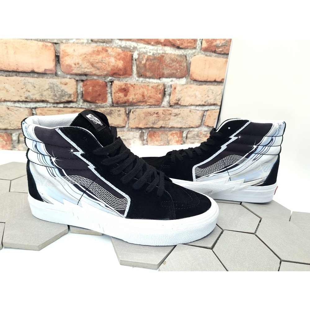 Vans Sk8-Hi Bolt Chrome Flash‎ Black Size US 8 Men New VN0A5JIVBMA Sneakers